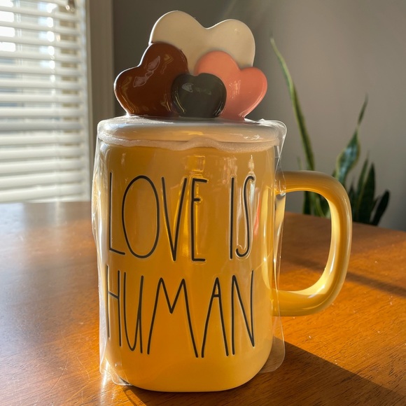 Rae Dunn Other - 🛍️4 for $25🛍️ Rae Dunn Love is Human Mug with Lid